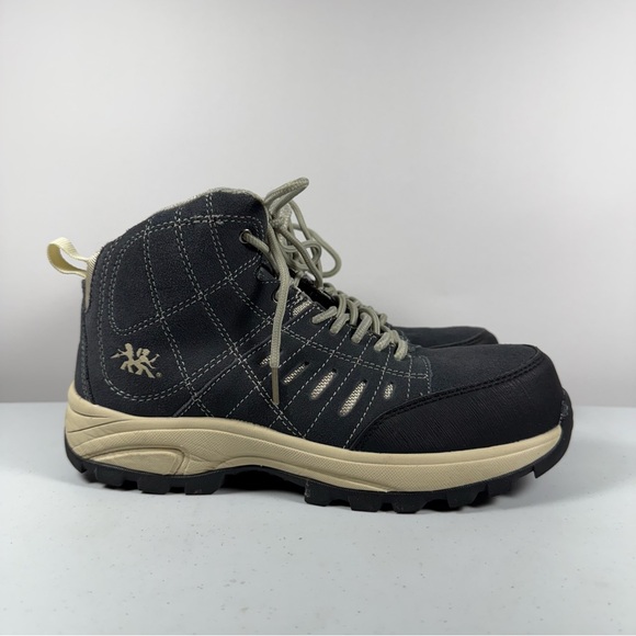 Moxie Trades Women's Jane Hi Composite Toe Hiker Work Boots in Navy Size 9 - Picture 4 of 13